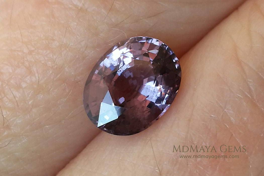 Beautiful violetish Purple Spinel from Tanzania Oval cut 2.01 ct
