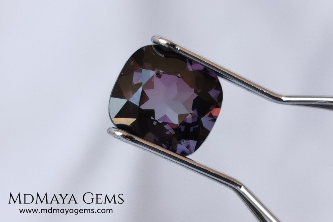 Purple Spinel 2.03 ct cushion cut