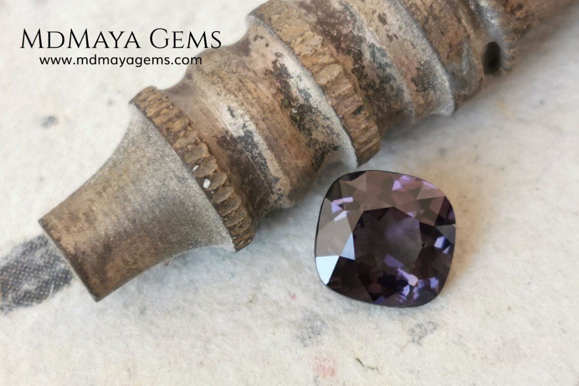 Purple Spinel 2.03 ct cushion cut