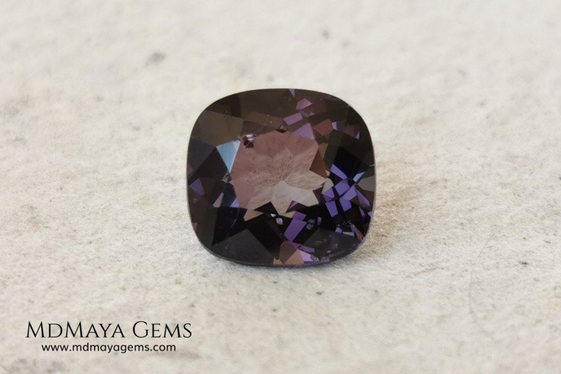 Purple Spinel 2.03 ct cushion cut