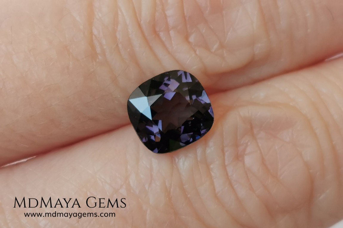 Purple Spinel 2.03 ct cushion cut