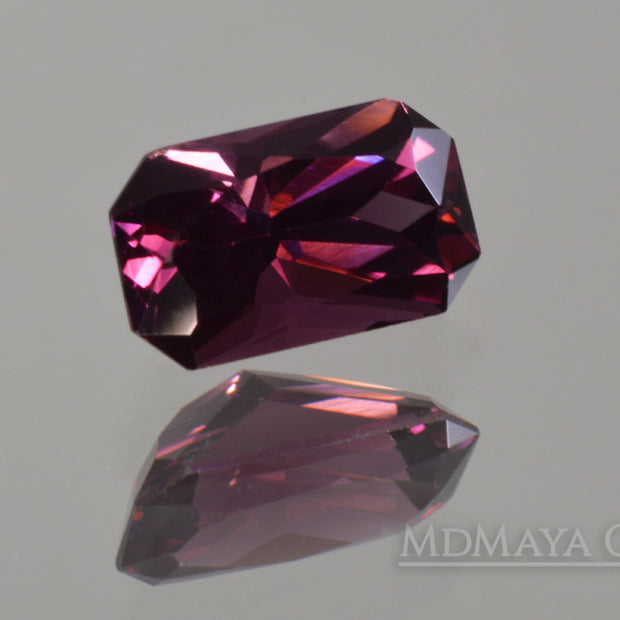 Unheated Reddish Purple Spinel Octagon Cut 1.24 ct