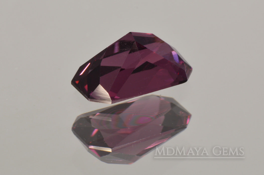 Unheated Reddish Purple Spinel Octagon Cut 1.24 ct