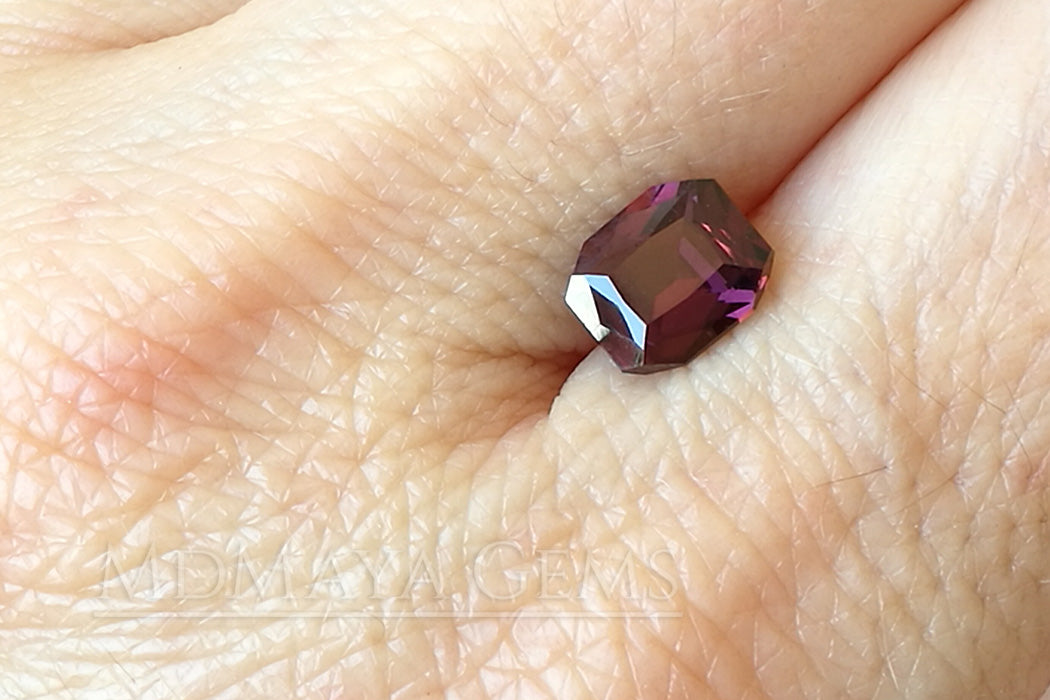 Purple Spinel Gemstone Octagon Cut 1.41 ct