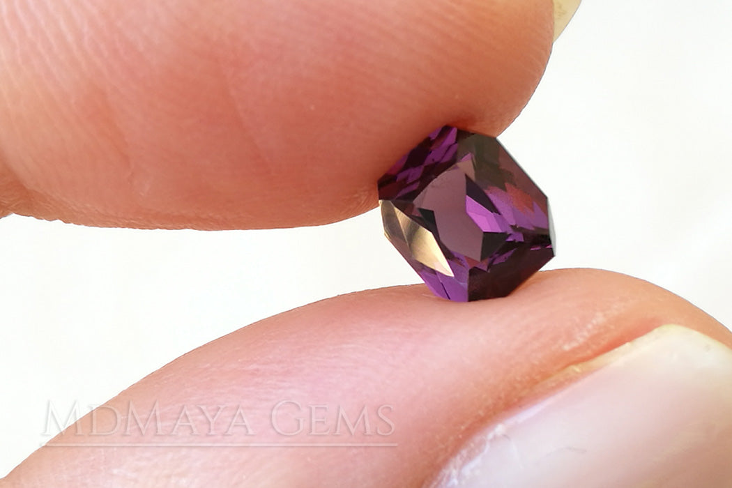 Purple Spinel Gemstone Octagon Cut 1.41 ct