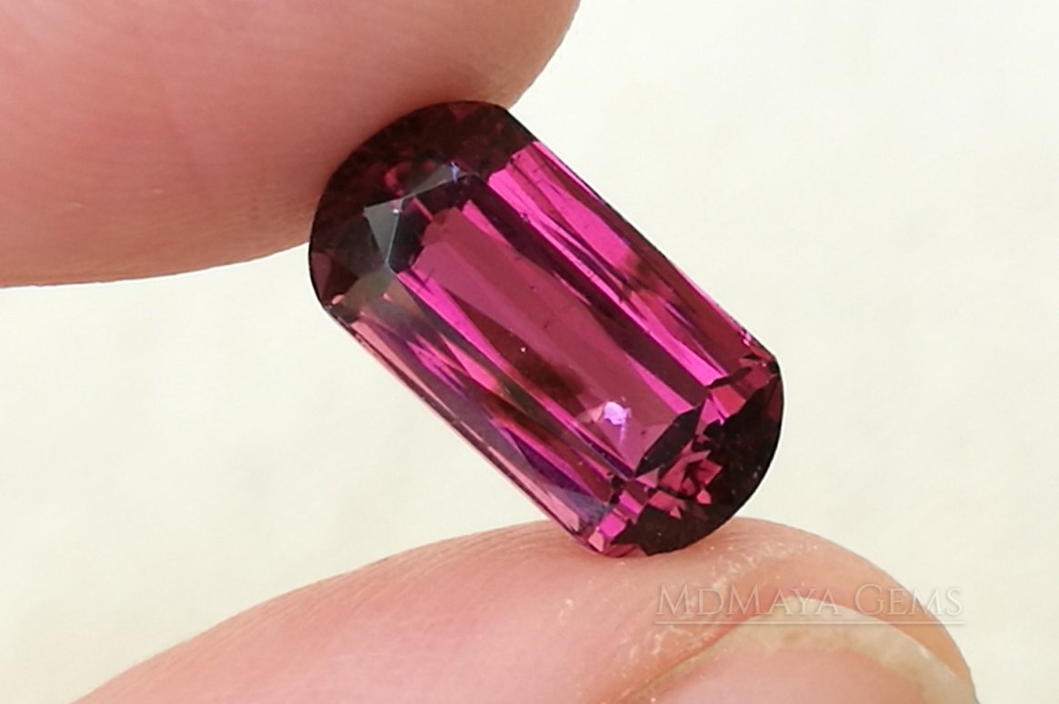 Purplish Red Rubellite Tourmaline Fancy Cut. 4.15 ct