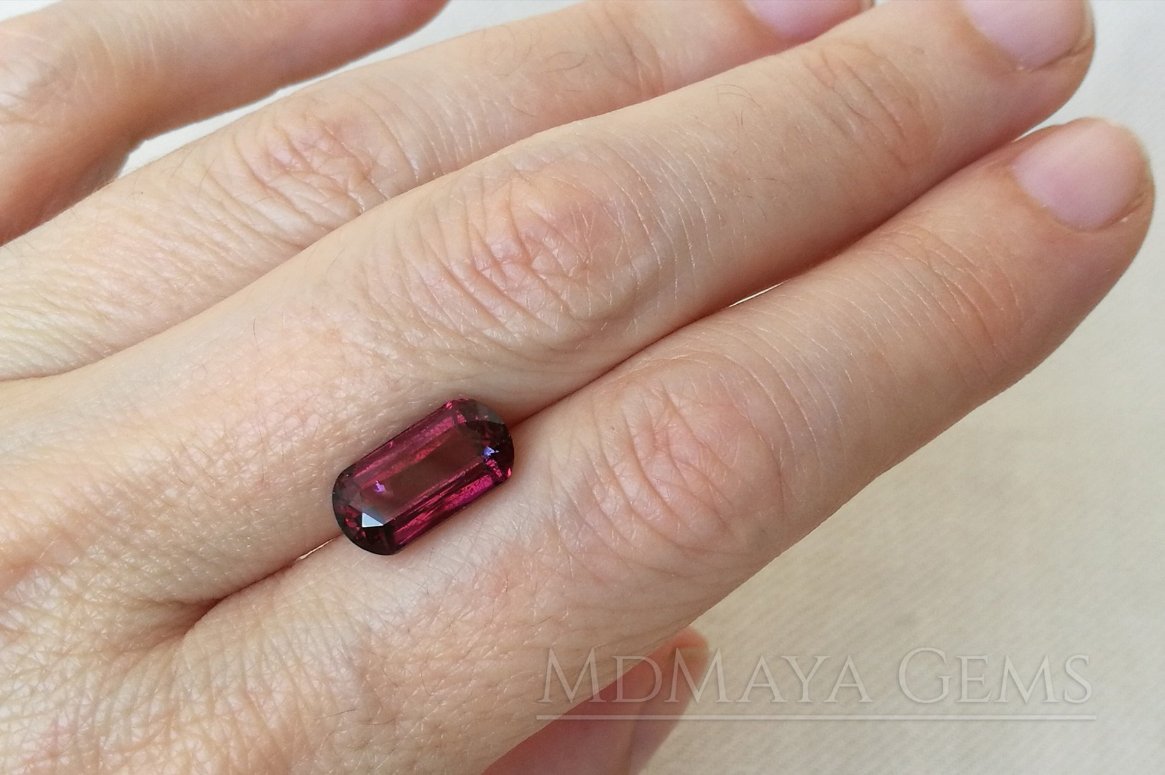 Purplish Red Rubellite Tourmaline Fancy Cut. 4.15 ct