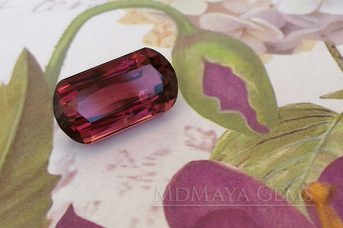 Purplish Red Rubellite Tourmaline Fancy Cut. 4.15 ct