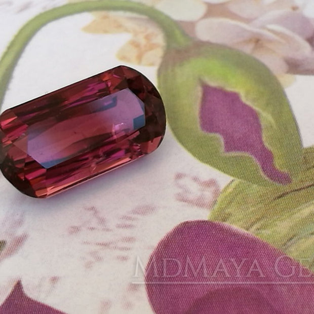 Purplish Red Rubellite Tourmaline Fancy Cut. 4.15 ct