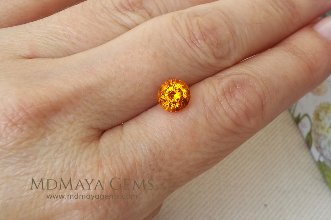 Rare Gemstone Clinohumite Round Cut 1.83 ct