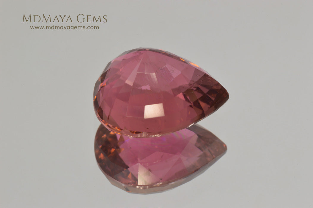 Pink Tourmaline from Mozambique Pear Cut., 5.77 ct 
