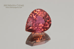 Pink Tourmaline from Mozambique Pear Cut., 5.77 ct 