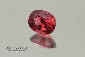 Vivid Red Spinel cushion cut 1.15 ct