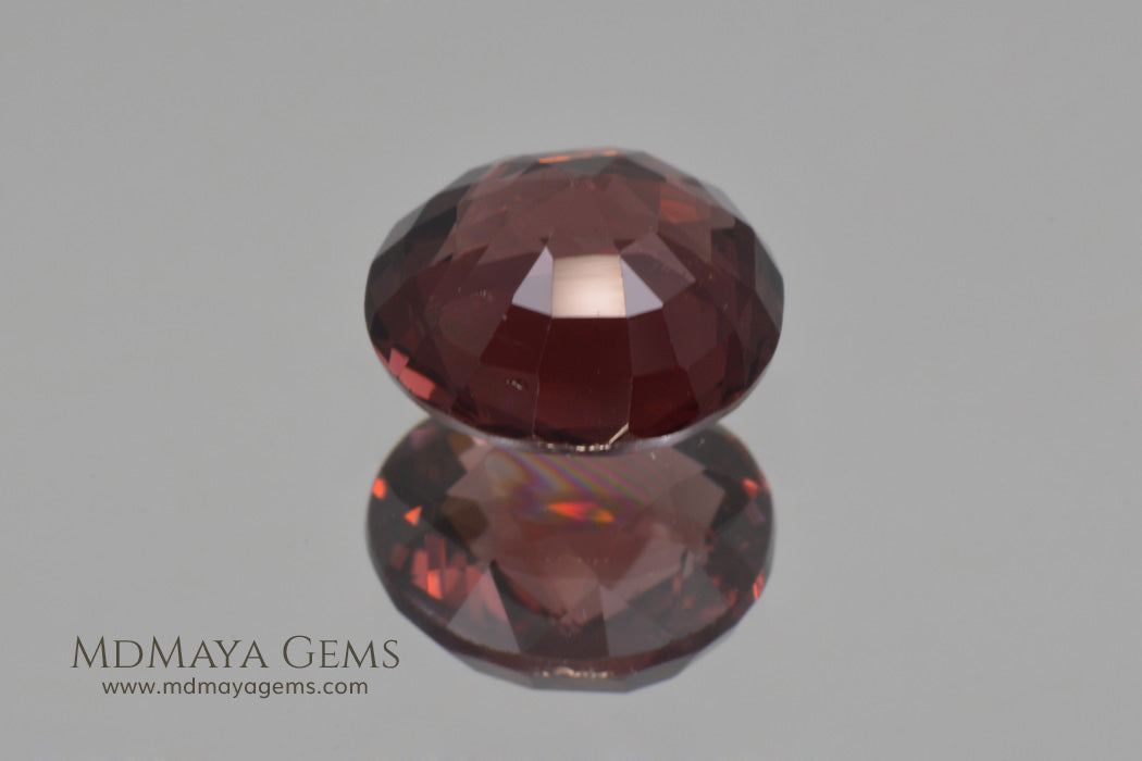 Natural reddish Orange Spinel Round Cut 2.23 ct