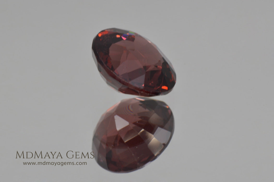 Natural reddish Orange Spinel Round Cut 2.23 ct