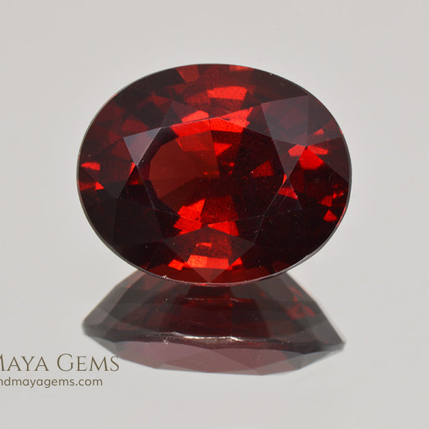 Untreated Rhodolite Garnet Gemstone 11.03 ct Oval Cut