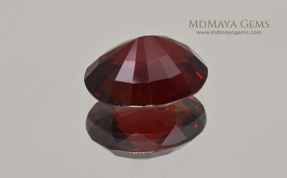 Untreated Rhodolite Garnet Gemstone 11.03 ct Oval Cut