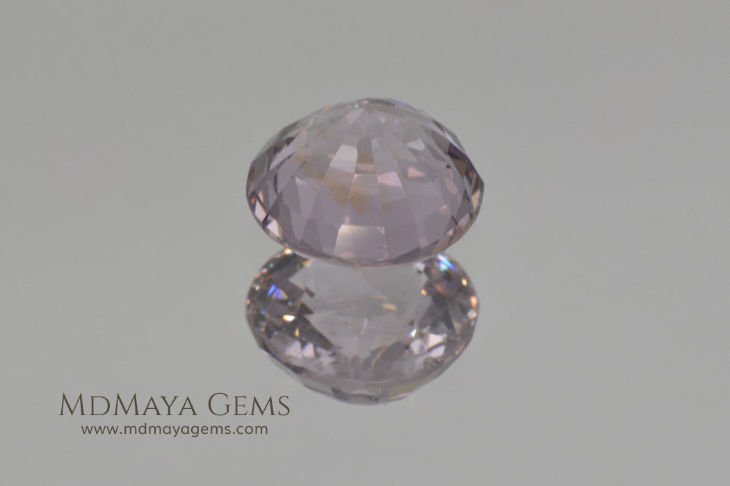 Platinum Pinkish Purple Spinel Round cut 2.02 ct