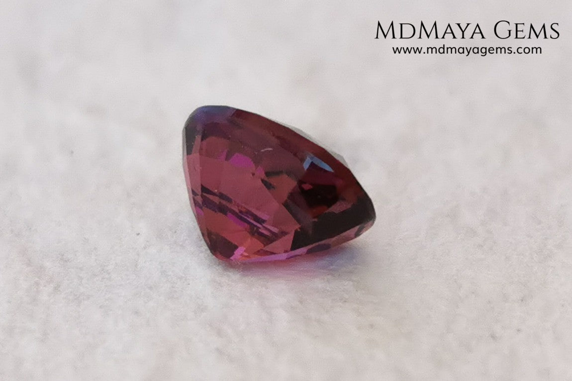 Intense Purplish Red Rubellite 0.97 ct. Oval Cut. African Tourmaline. This gemstone has a beautiful and bright color. It is perfect for using in jewelry, great value!.