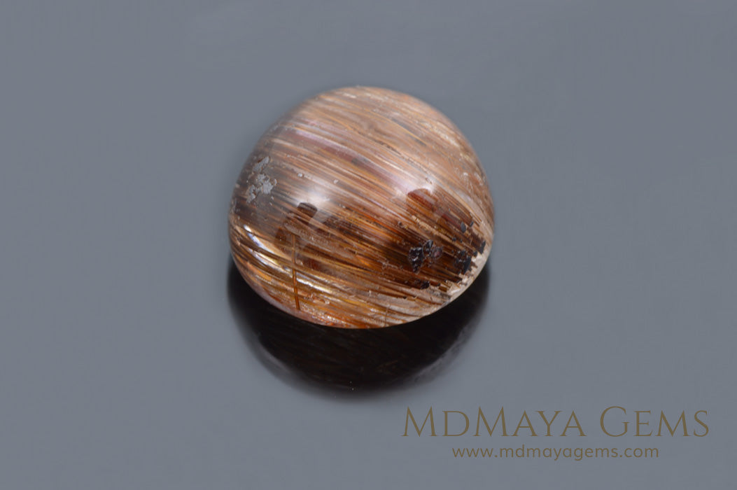 Golden Rutilated Quartz Cabochon Cut 2.16 ct