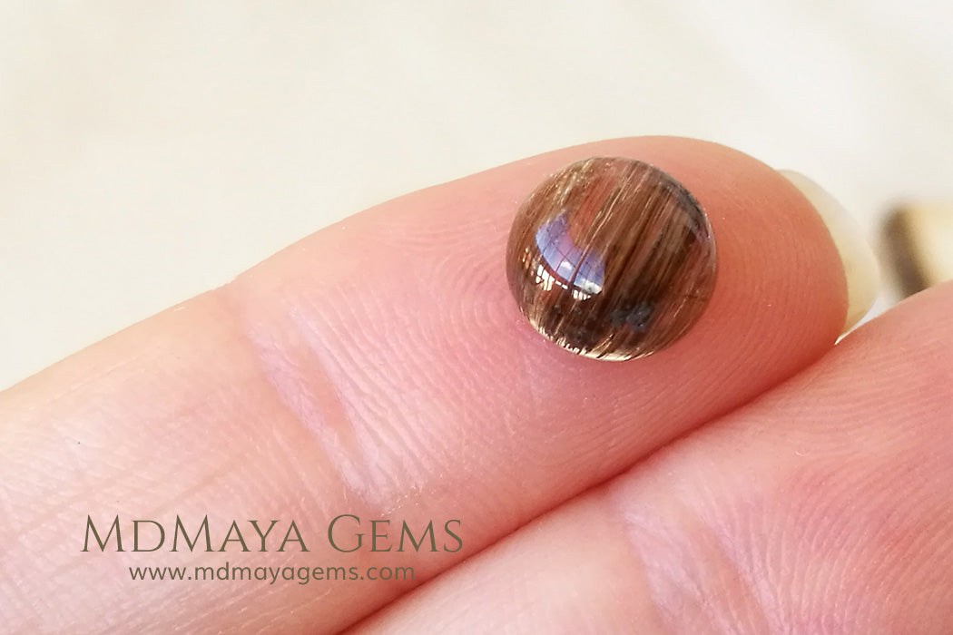 Golden Rutilated Quartz Cabochon Cut 2.16 ct