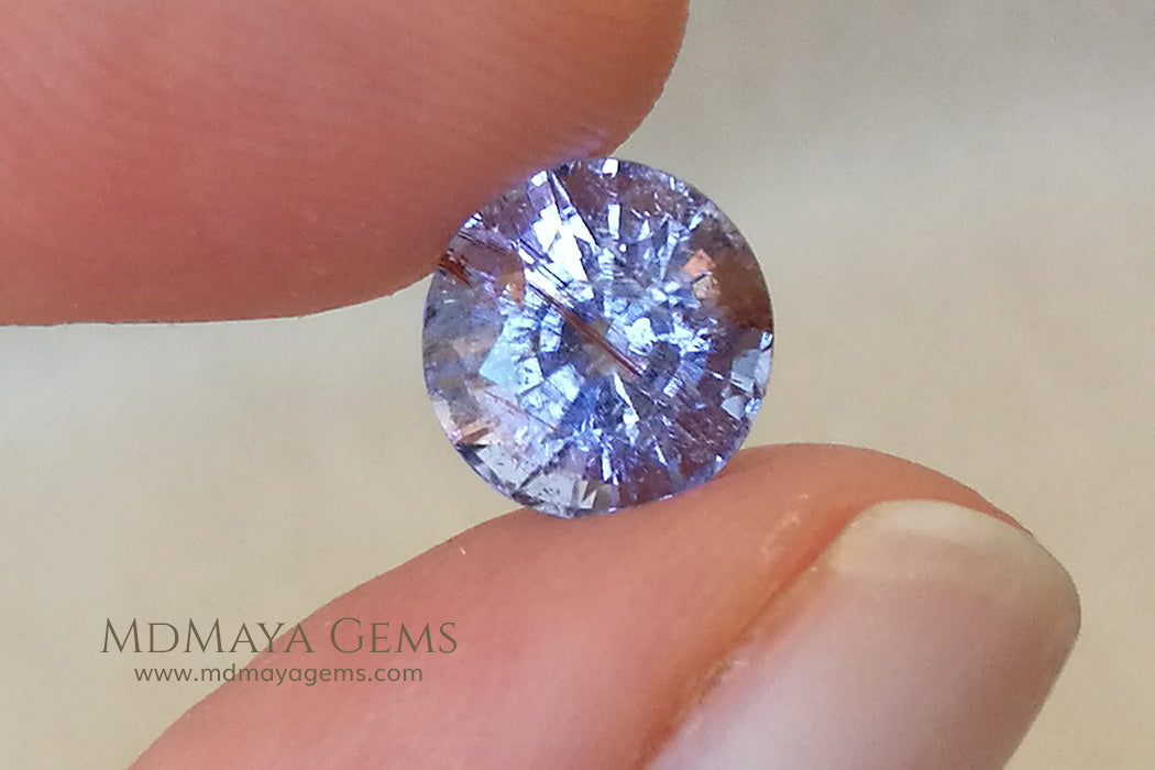 2.43 ct. .. 8.31 * 8.02 * 6.26 mm Purple Paraiba Tourmaline 