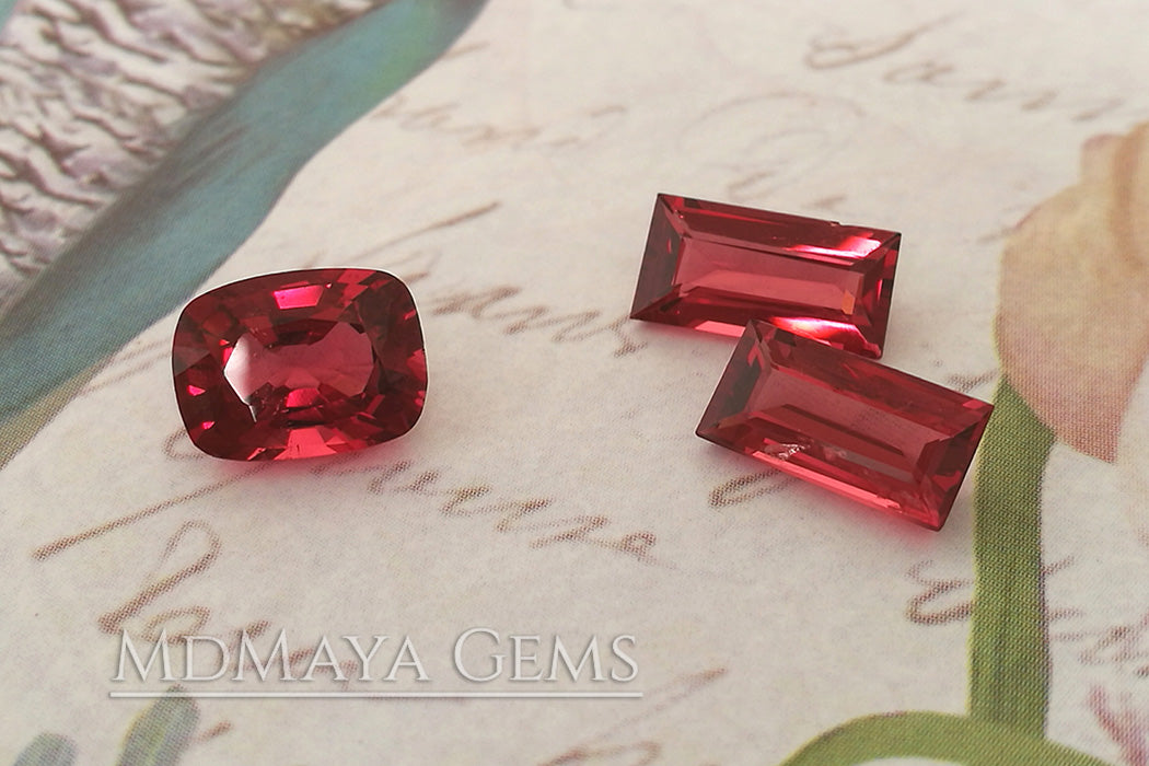 Amazing Rich Red Spinel Gemstone. Cushion Cut. 1.34 ct