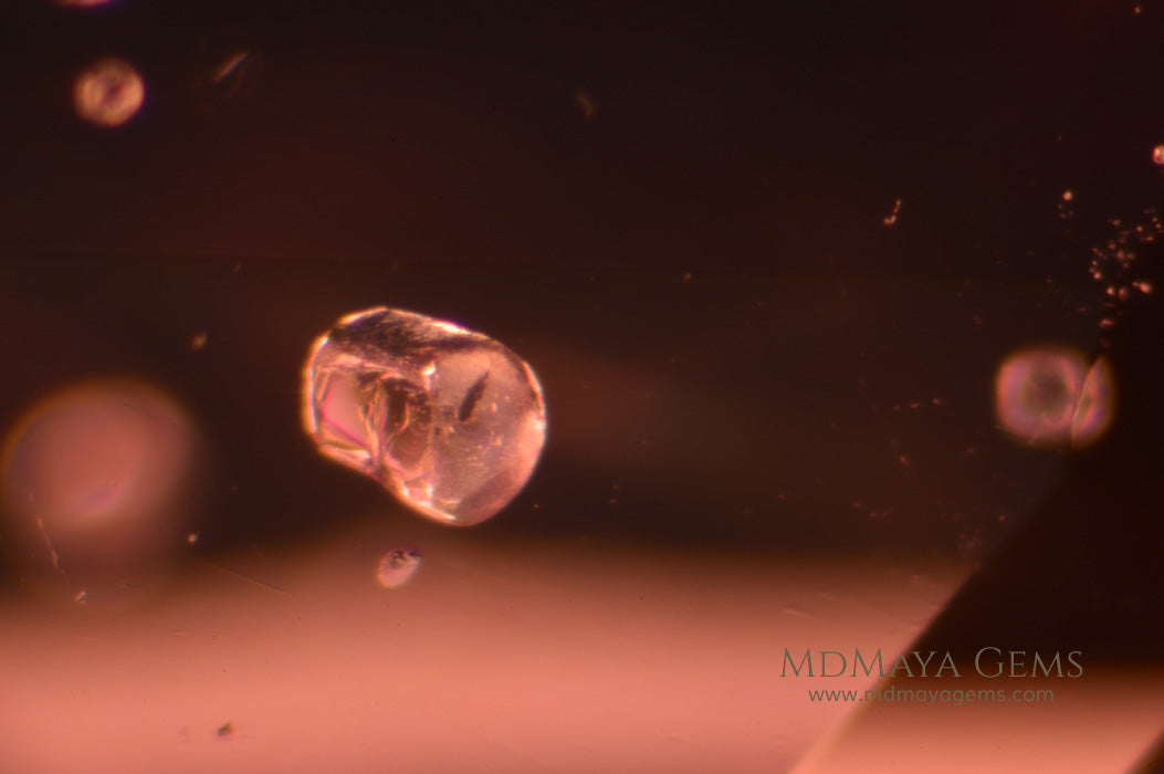 Inclusions in Pink Burmese Spinel Oval cut 2.44 ct