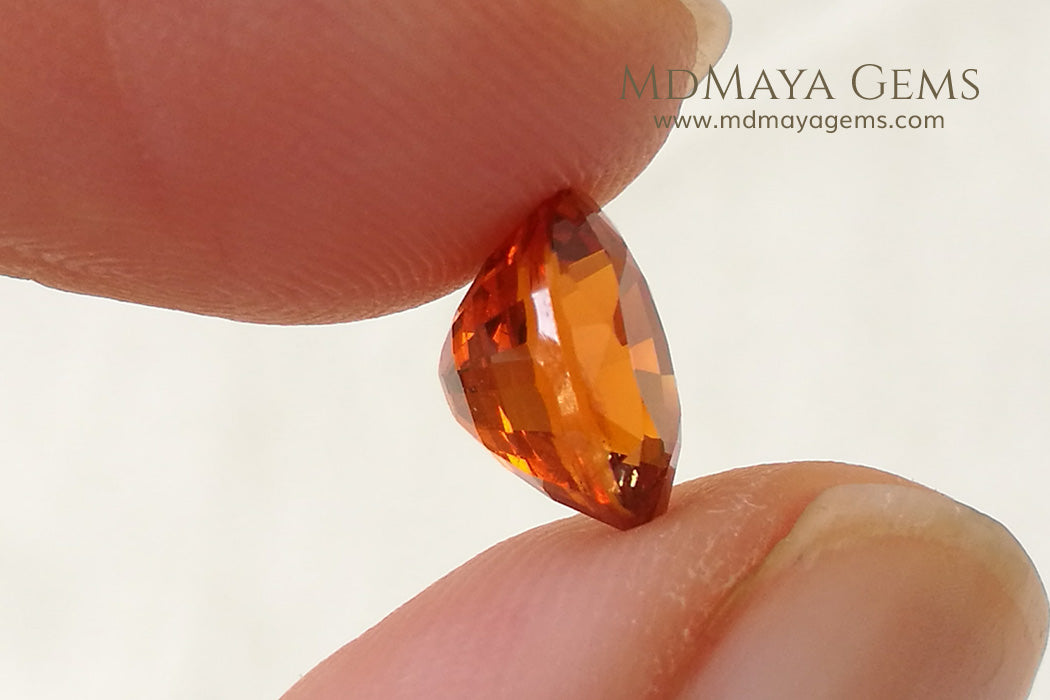 Rich Orange Spessartite Garnet Oval Cut. 2.74 ct