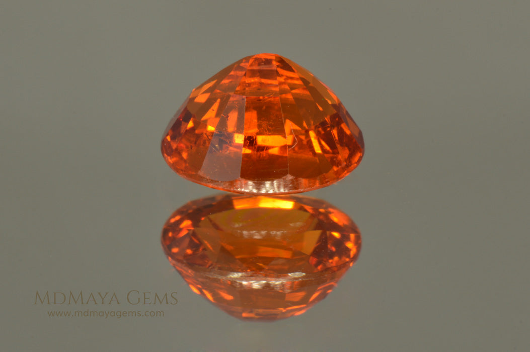Rich Orange Spessartite Garnet Oval Cut. 2.74 ct
