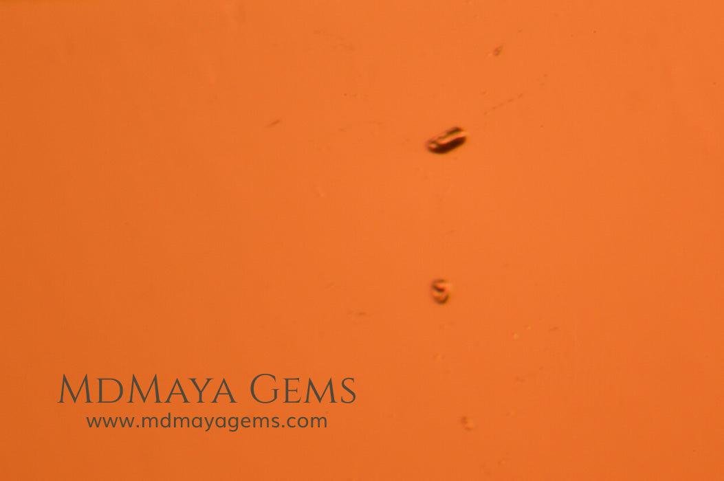 Inclusions in Morganite Square cut 2.39 ct