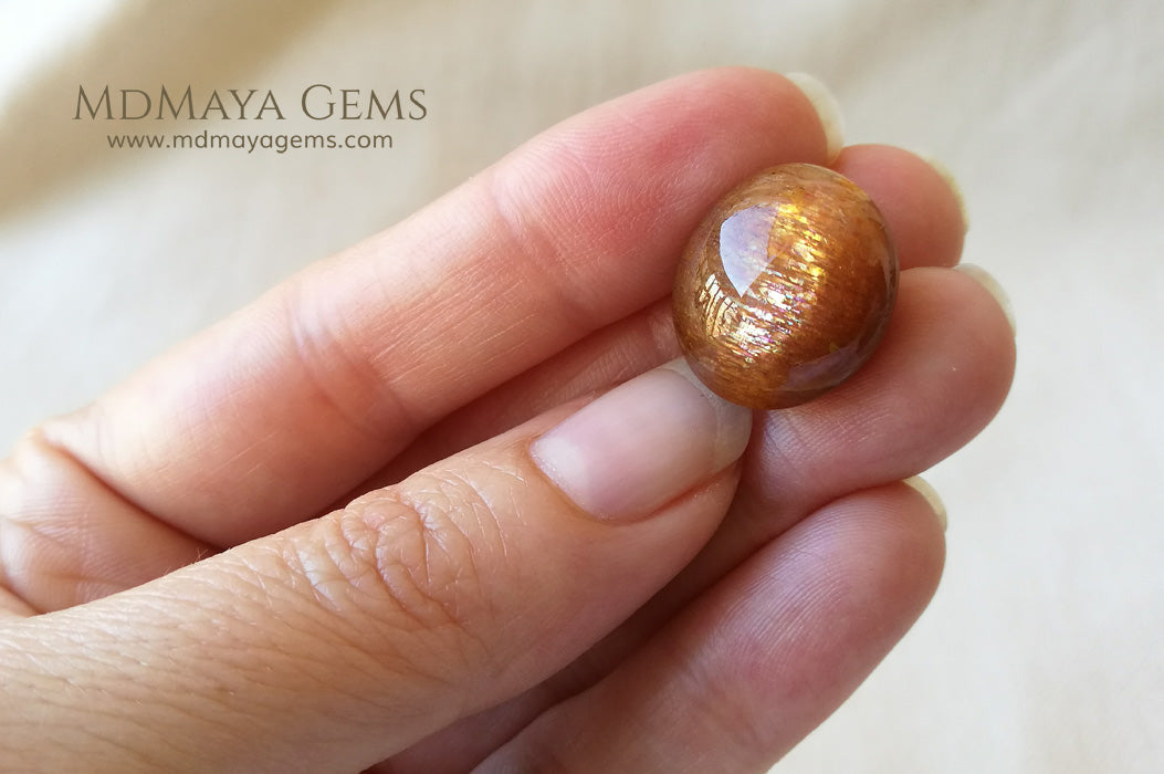 Sunstone Cabochon Oval Cut 20.70 ct