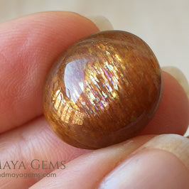 Sunstone Cabochon Oval Cut 20.70 ct