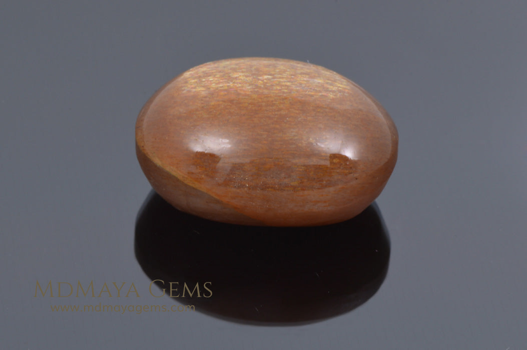 Sizzling Sunstone Cabochon Cats Eye Oval Cut 21.12 ct