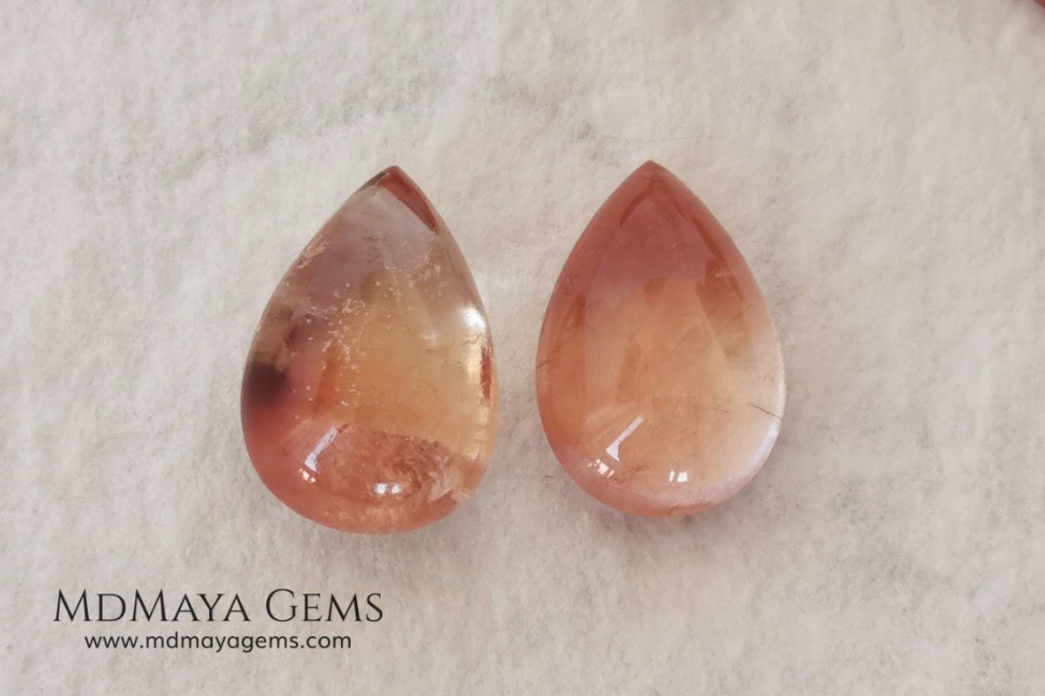 Set Topazes from Utah. 27.46 ct total