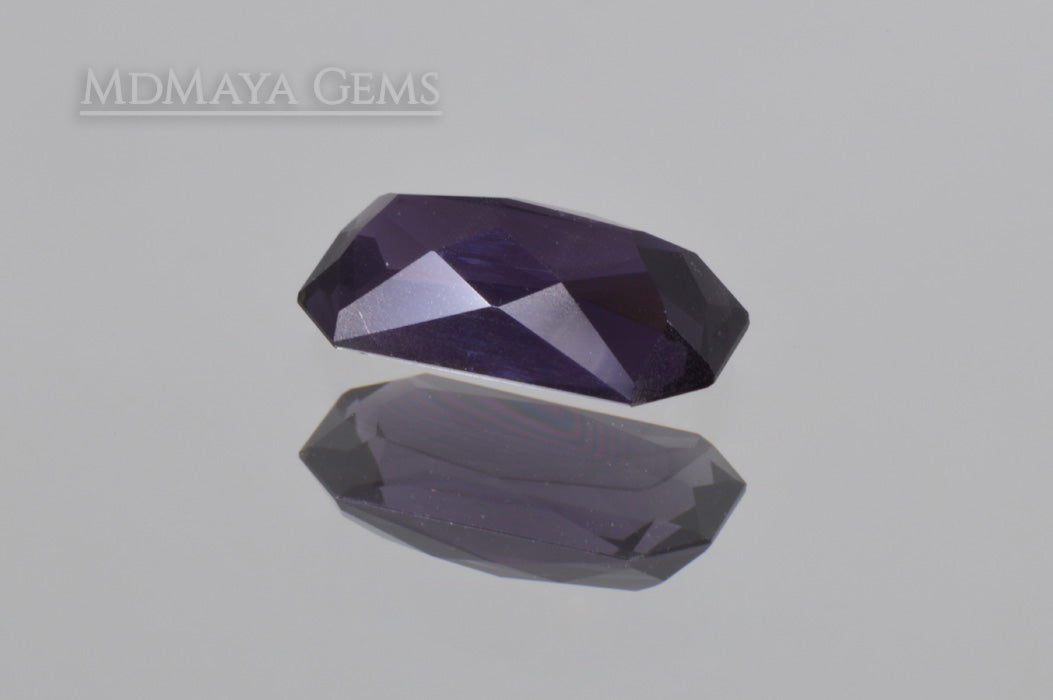 Darkish Violet Spinel Rectangle Cut 1.47 ct