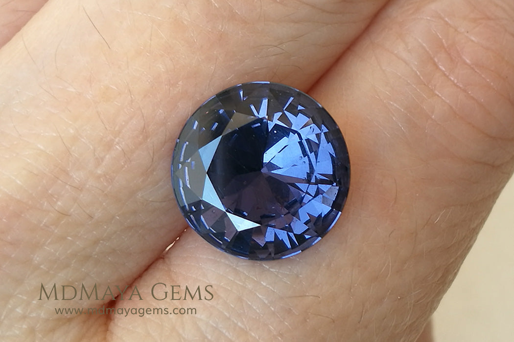 Natural Violet Spinel from Tanzania Round Cut 5.95 ct
