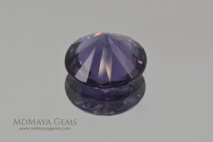Natural Violet Spinel from Tanzania Round Cut 5.95 ct