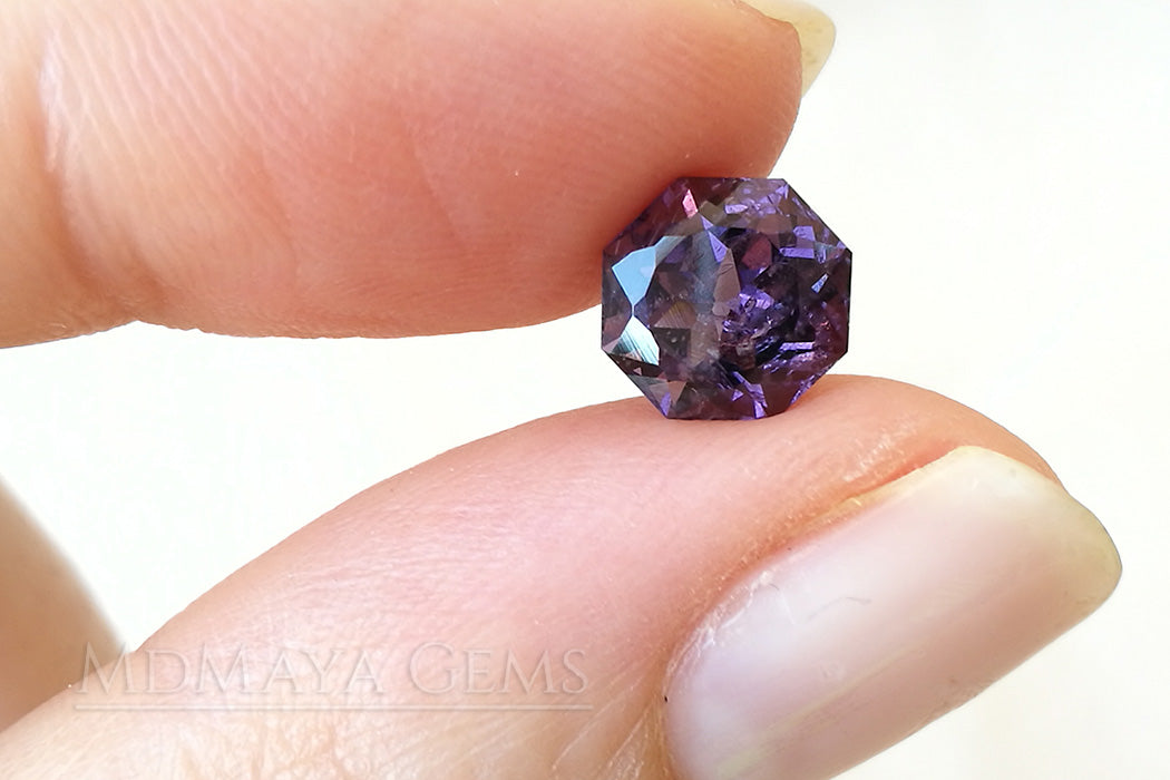 Awesome Natural Violetish Purple Spinel Gemstone. 2.31 ct