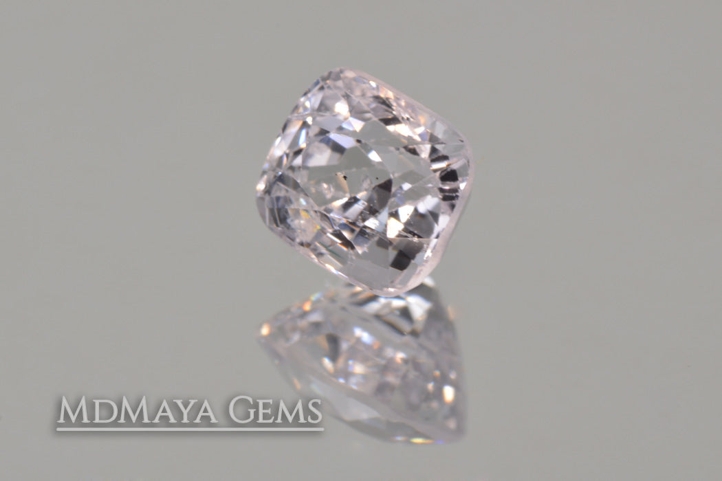 White Spinel Gemstone 1.03 ct Cushion Cut