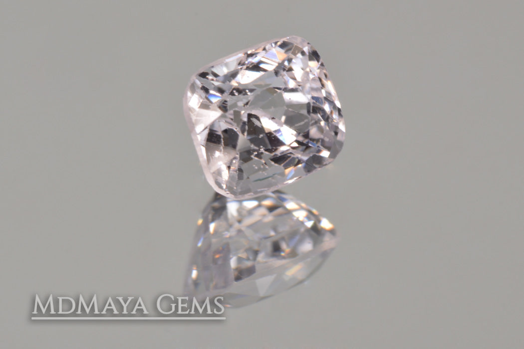 White Spinel Gemstone 1.03 ct Cushion Cut