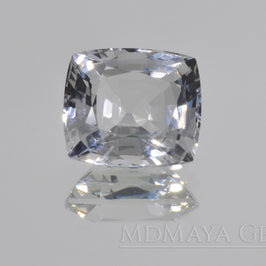 Affordable White Topaz gemstone from Mogok 11.13 carat Cushion Cut