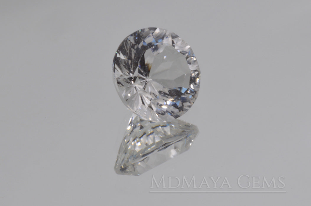 Natural and Untreated White Topaz 4.26 ct Round Cut