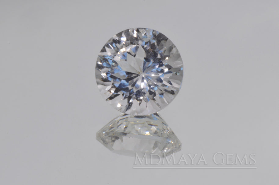 White Topaz ct – Round Cut Natural Gem for Elegant Jewelry