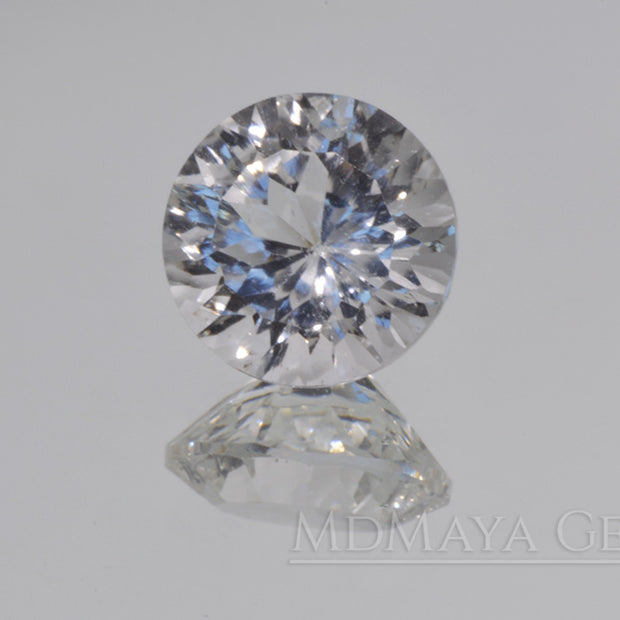Natural and Untreated White Topaz 4.26 ct Round Cut