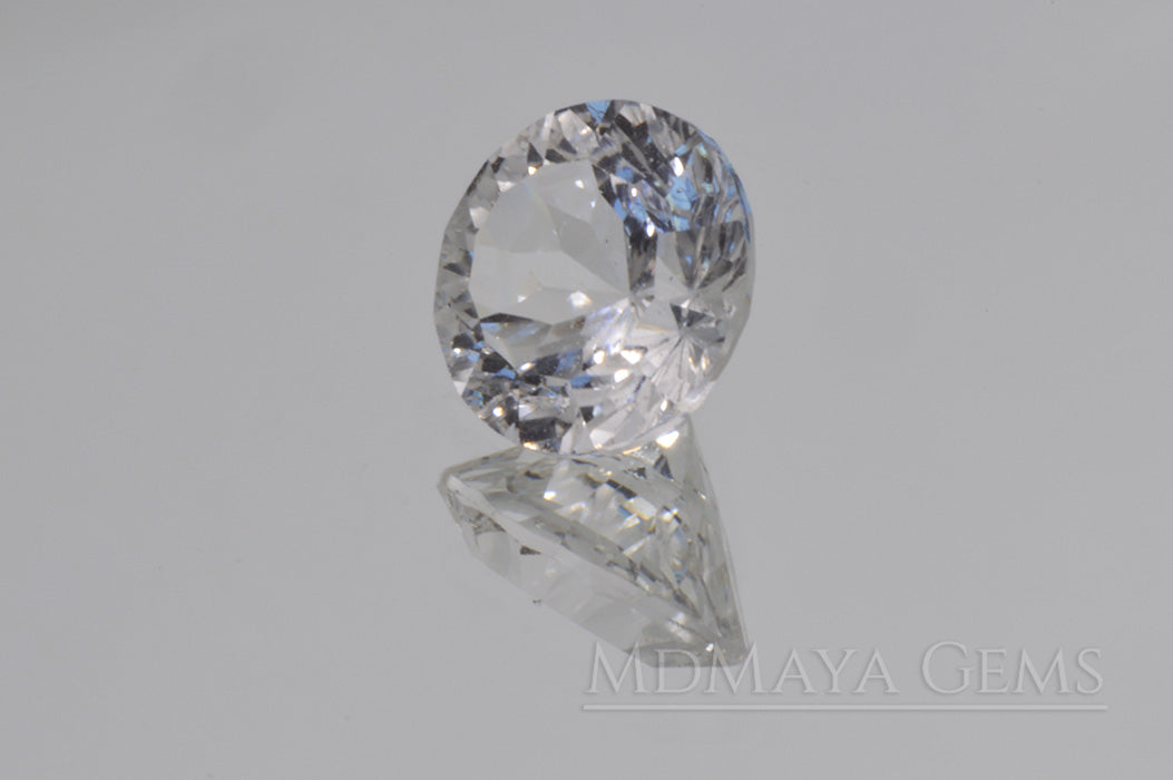 Natural and Untreated White Topaz 4.26 ct Round Cut