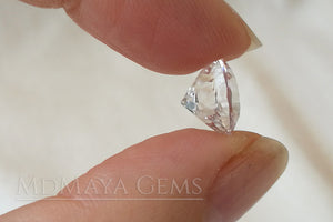 Natural and Untreated White Topaz 4.26 ct Round Cut