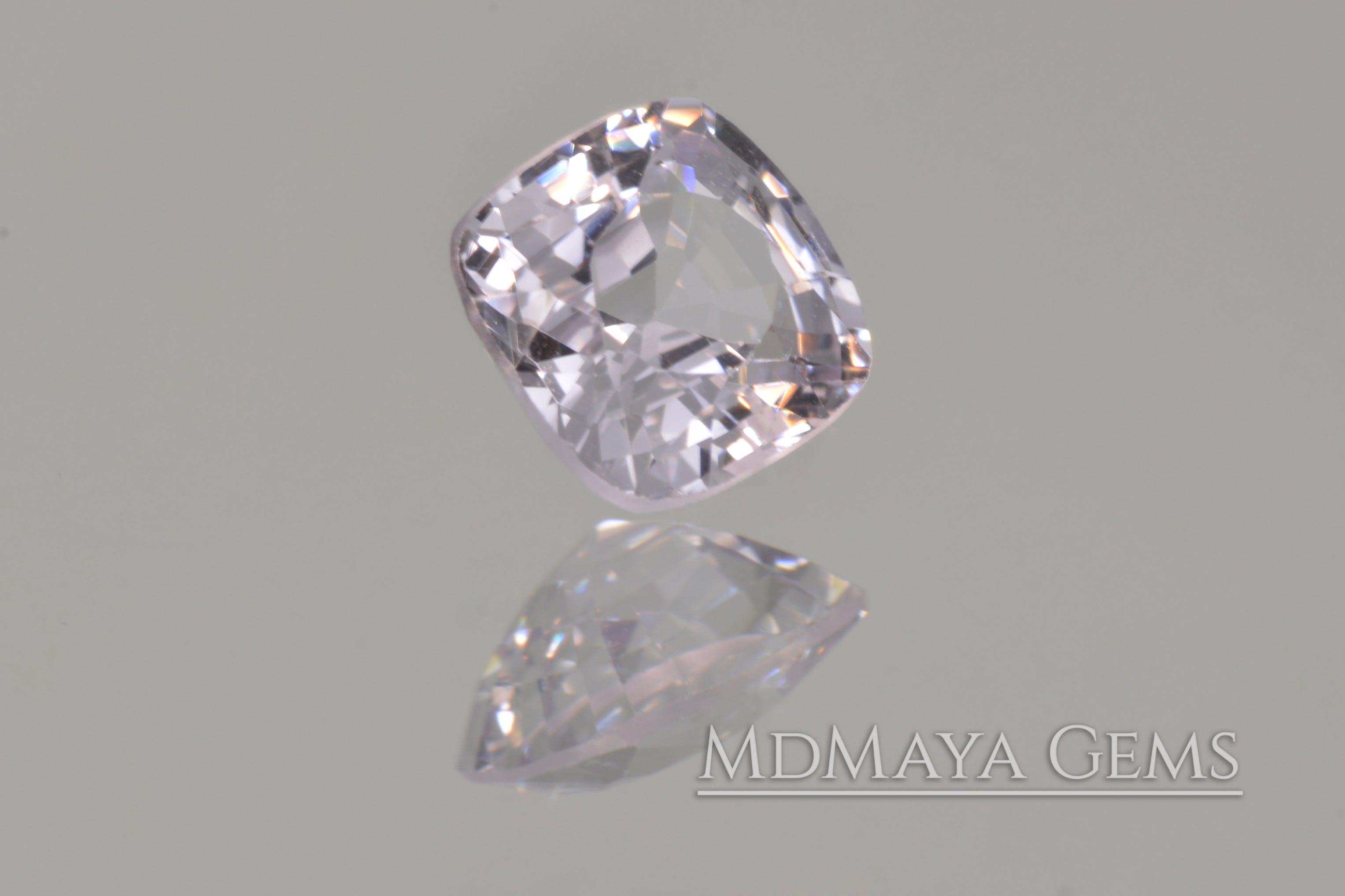 Shimmering White Spinel 0.92 ct Cushion Cut