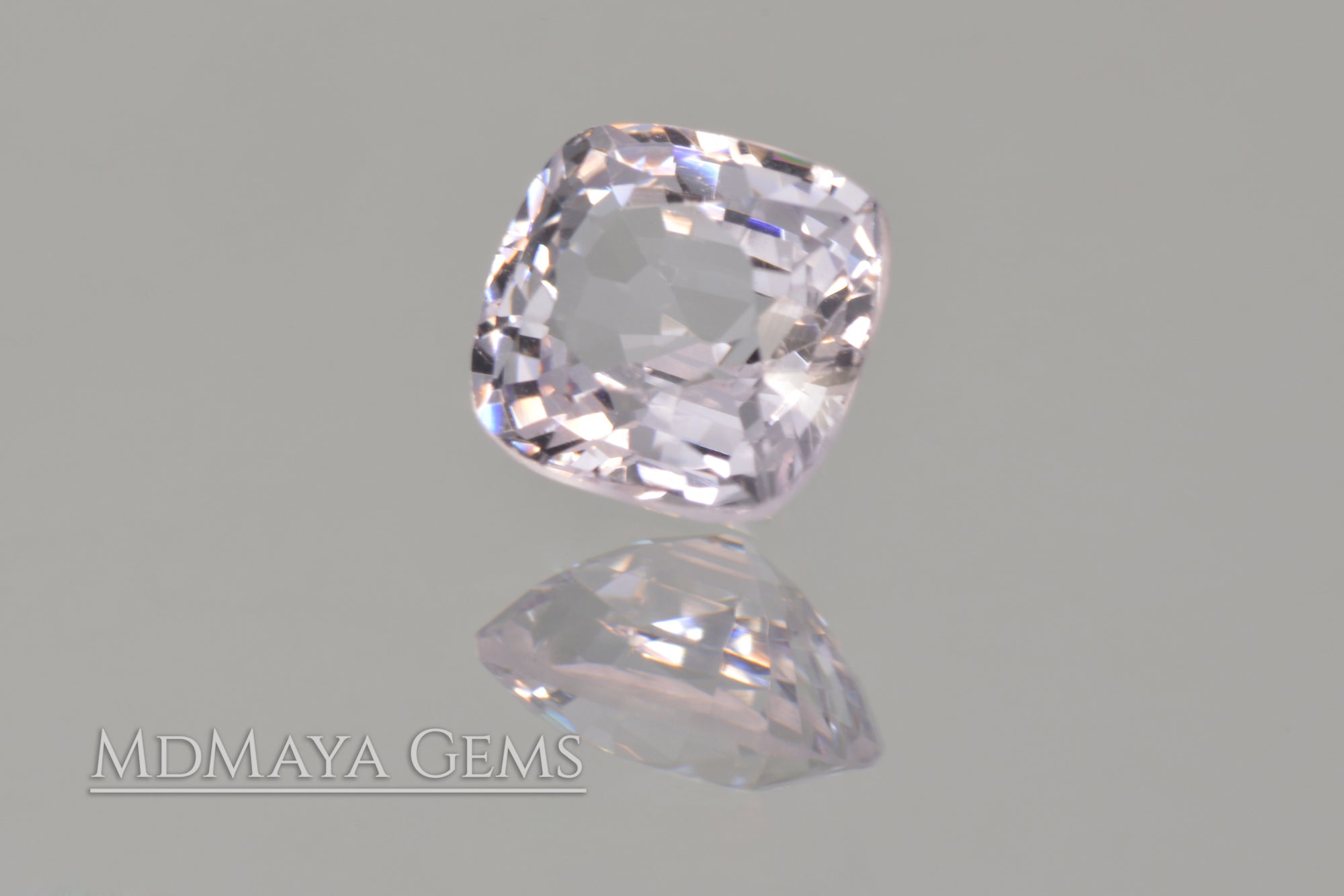 Shimmering White Spinel 0.92 ct Cushion Cut