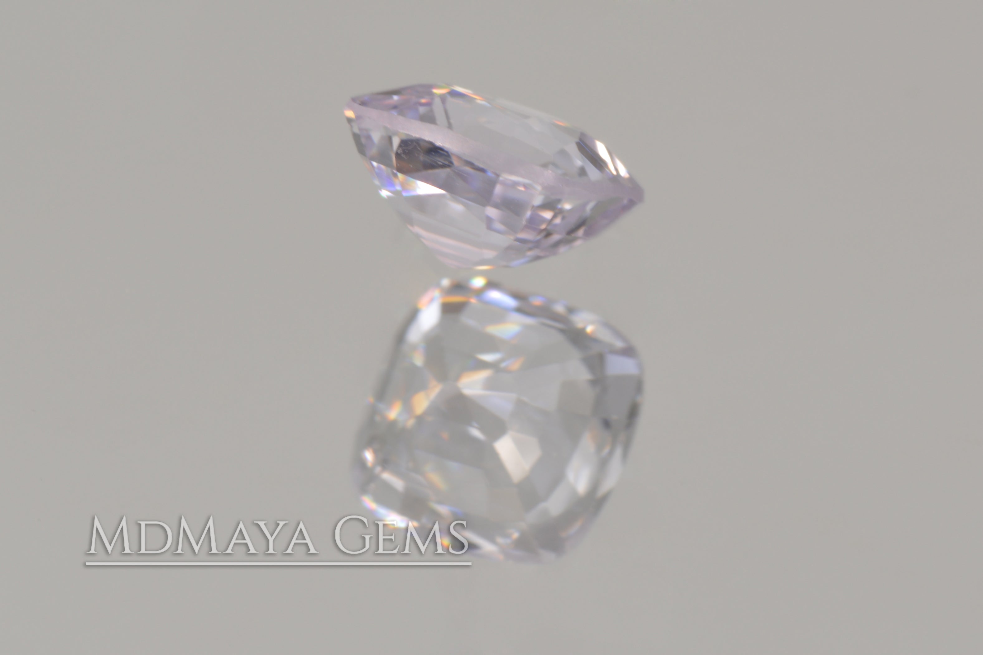 Shimmering White Spinel 0.92 ct Cushion Cut